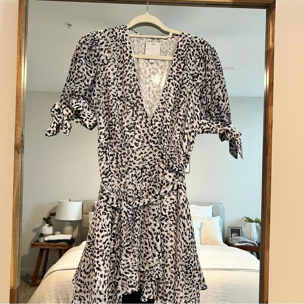 Black and White leopard dress